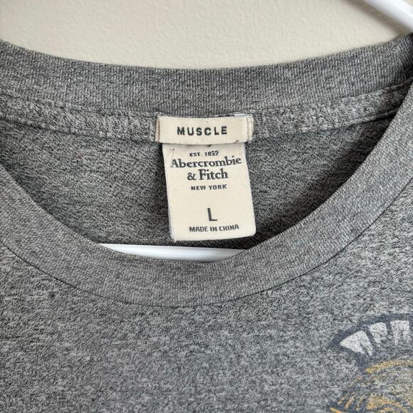 Y2K Abercrombie & Fitch Muscle Long Sleeve T-Shirt New York Size L - Picture 2 of 6